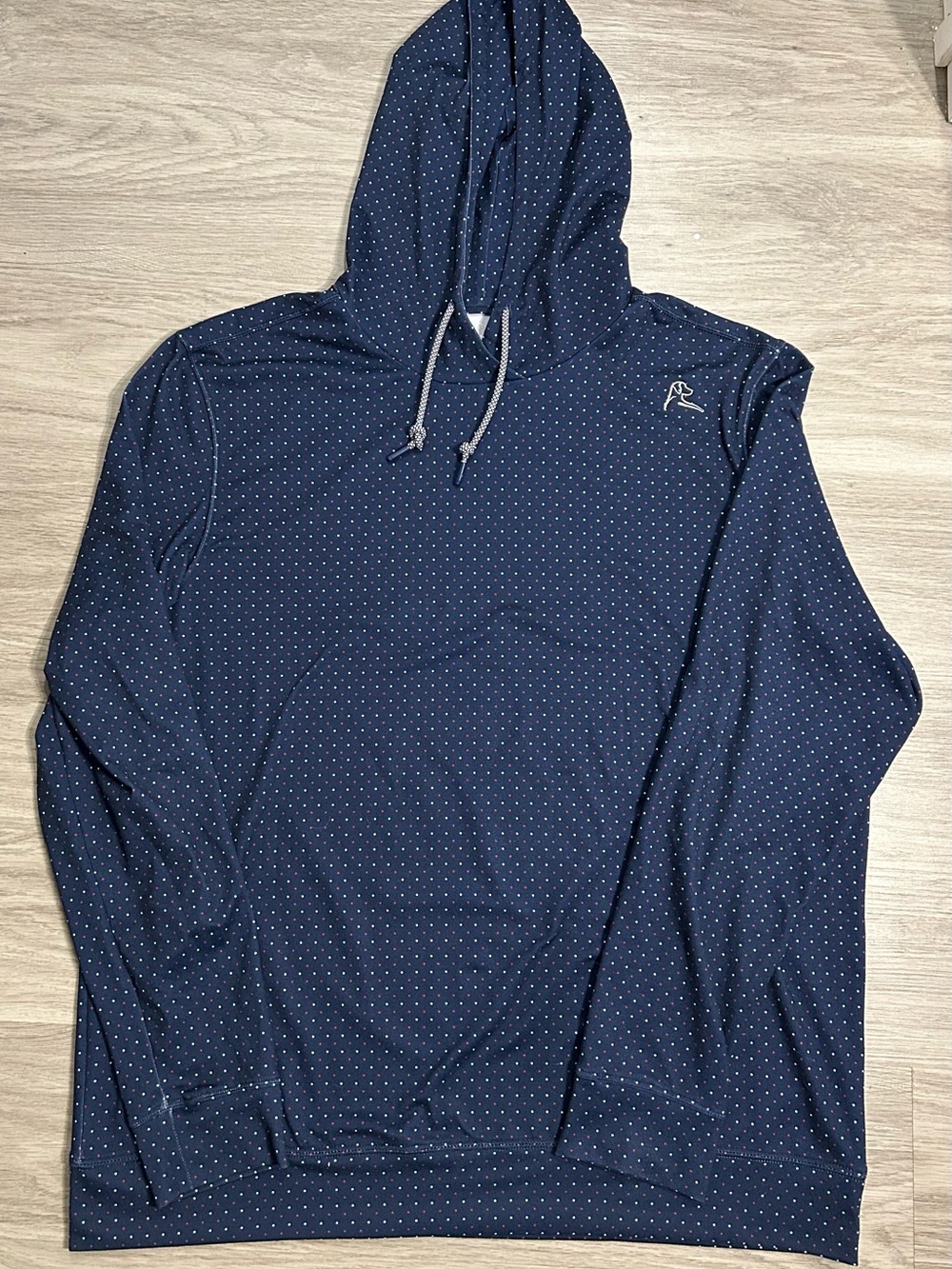 Rhoback Navy Dotted Hoodie